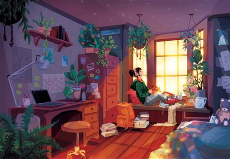 lofi room aesthetic